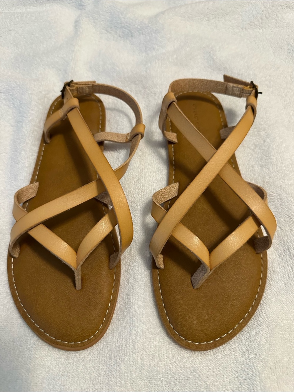 Tan Strapped Sandals